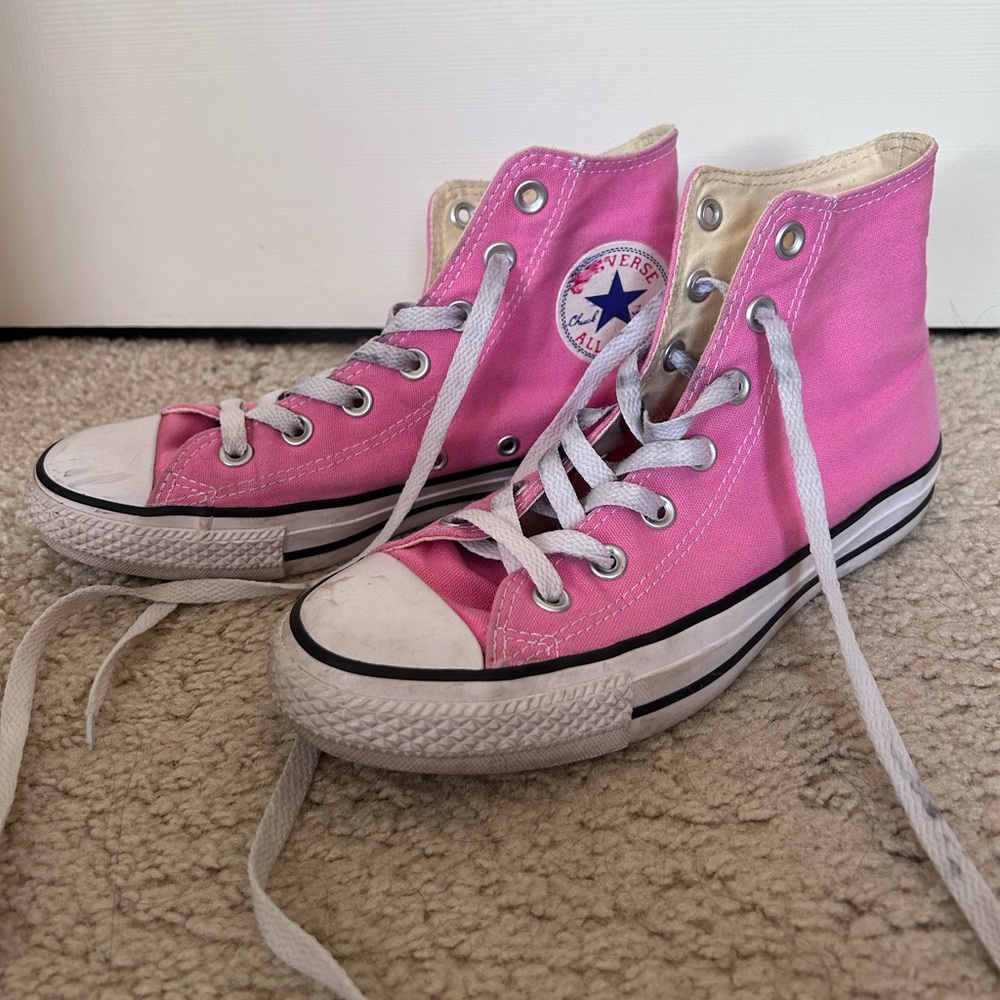 Pink Hightop Converse